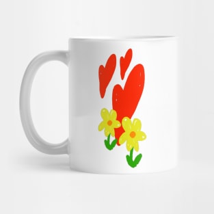 Hearts and Flowers Mug